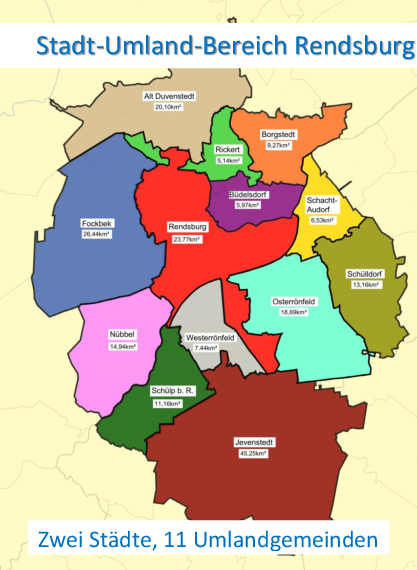 buntes Bilder der Umlandgemeinden (Karte)