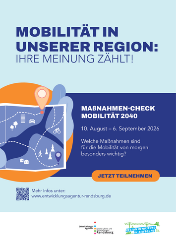 Plakat zur Teilnahme an dem Maßnahmen-Check zum Projekt Mobilitätsentwicklungsplan